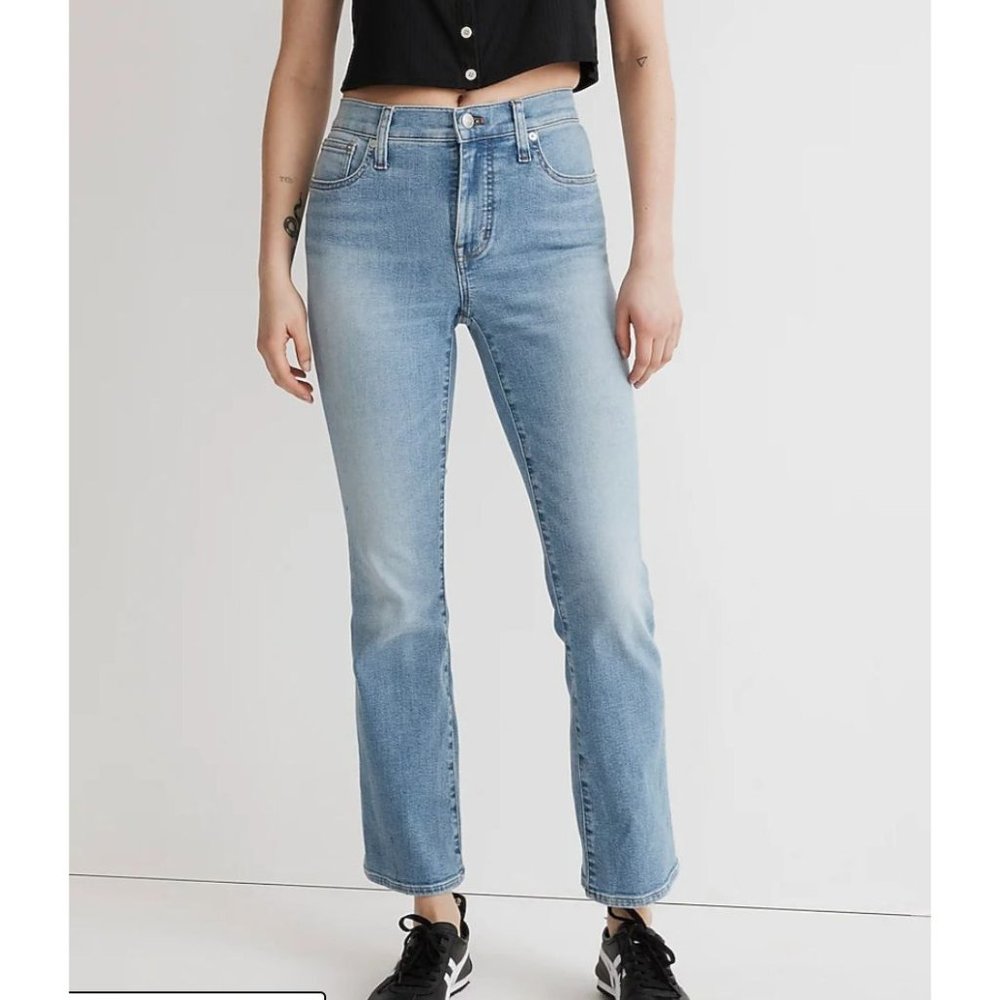 Madewell NK913 Kick Out Crop Mid Rise Jeans Sz 30